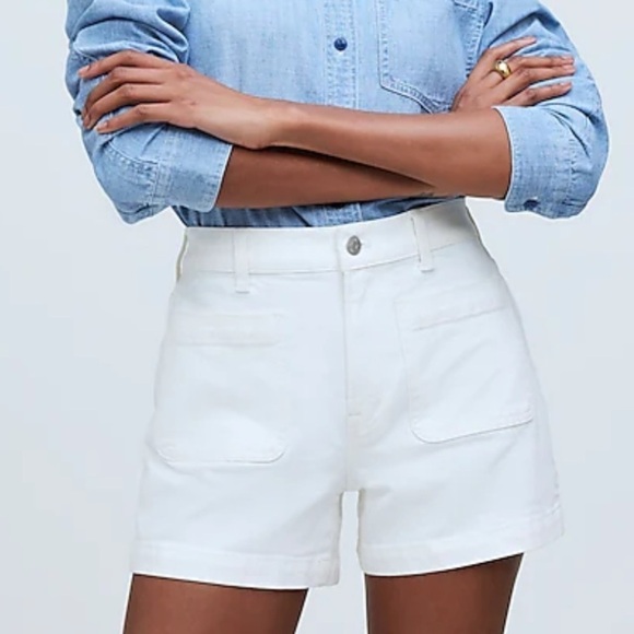 Madewell tile white The Denim Emmett Short: Patch Pocket Edition - Picture 1 of 6